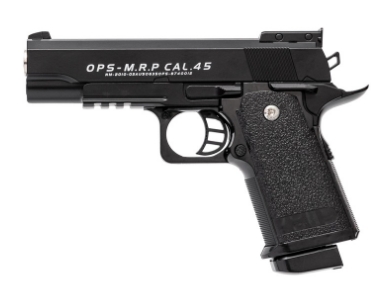 Kovová pištoľ BB gun metal el. replika + 800guličiek VYPR